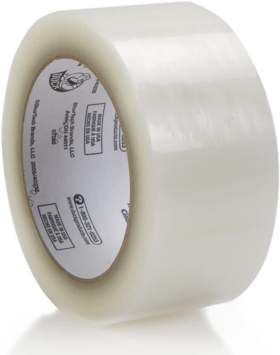 Duck Brand Standard Packaging Tape Refill 6 Rolls 1.88 Inch x 109 yards Clear 