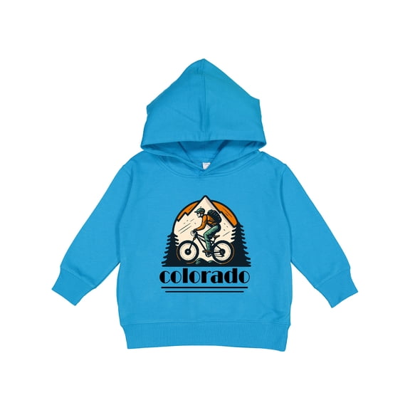Inktastic Colorado Mountain Biking Toddler Hoodie