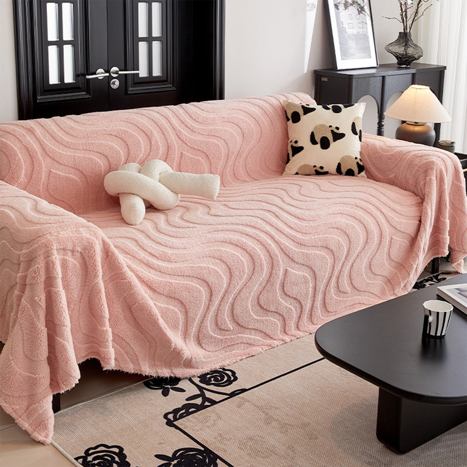 Yatlte Couch Cover Sheet Blanket, Couch Covers for Dogs Washable Couch Cover Blanket, Non Slip Sofa Slipcovers, Super Soft Sofa Towel for Kids, Pets, 70" x 35"