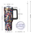 thumbnail image 3 of Double Insulated 40oz Dog Travel Mug with Spill Proof Lid, Handle and Straw – Perfect Coffee Tumbler Gift for Pet Lovers, 3 of 5