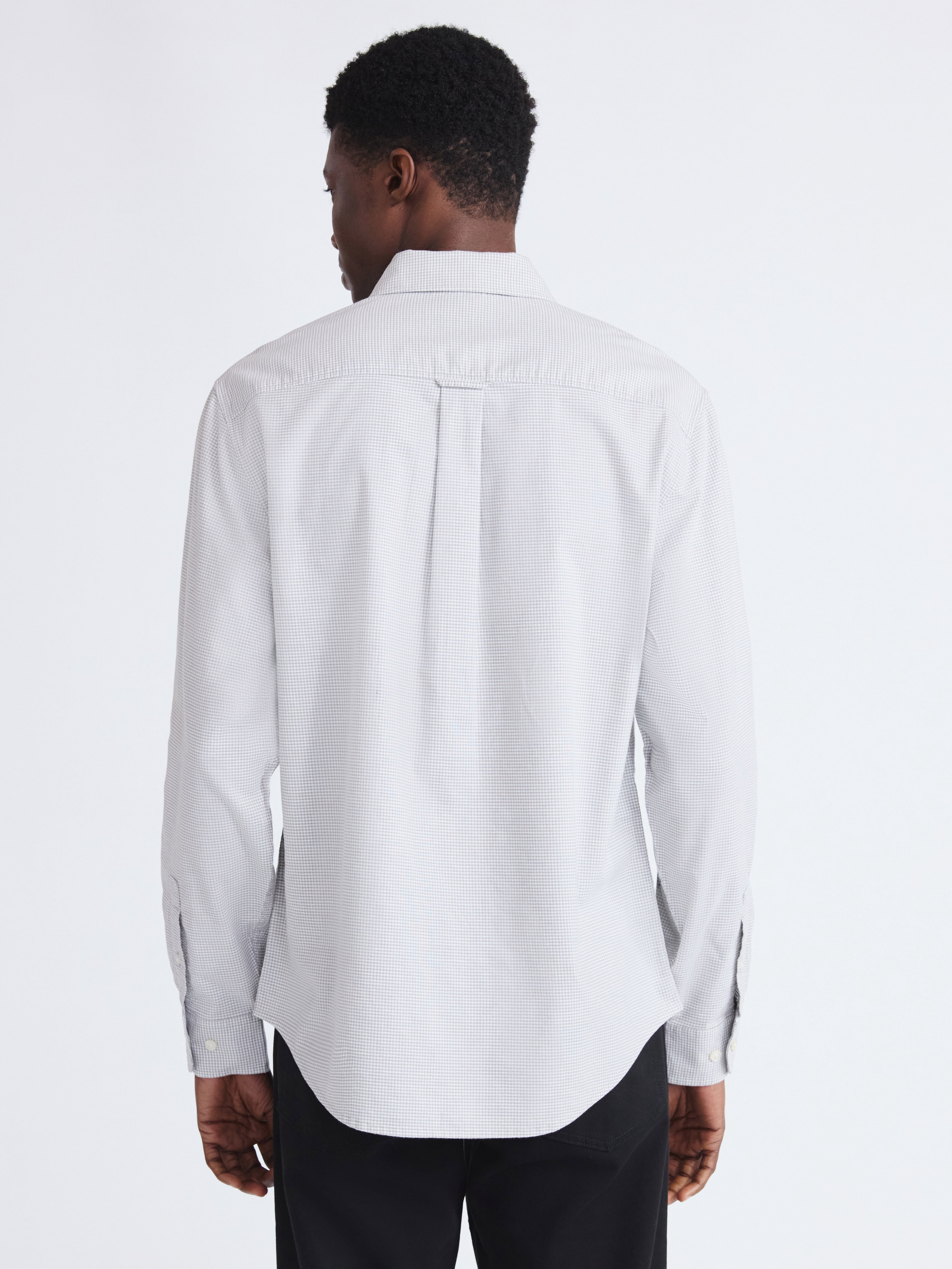Free Assembly Men's Cotton Button Down Oxford Shirt with Long Sleeves, Sizes XS-3XL