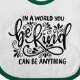 thumbnail image 4 of Inktastic Inspirational Quote in a World You Can Be Anything Be Kind Boys or Girls Baby Bib, 4 of 4