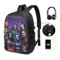 thumbnail image 2 of Descendants Backpack With USB Port, Extra Large Laptop Backpack For College Daily, Waterproof Durable Computer Backpack, 17x12x6.5 Inch, 2 of 9