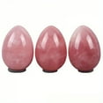 thumbnail image 2 of 1pc Natural Pink Quartz Oval Stone | 50x35mm Love Energy Crystal | Hand-Polished Undyed Healing Decor, 2 of 7