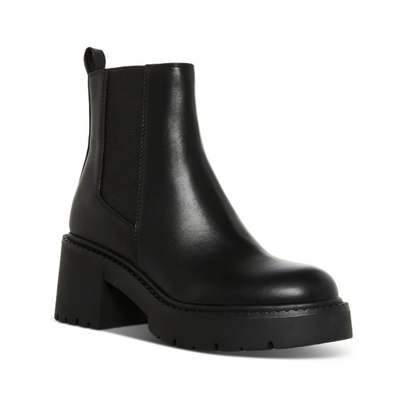 Madden Girl Womens Trust Faux Leather Lugged Sole Chelsea Boots