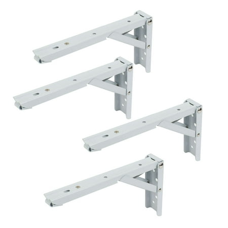 

4pcs 90 Degree Shop Wall Mount Folding Support Shelf Bracket 8 x 4