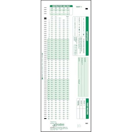 20260 882-E Compatible Answer Sheet 1,000-pack