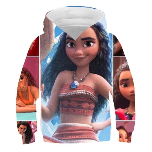 Ropa de moda de princesa negra para niñas, Sudadera con capucha de algodón, sudaderas con capucha de la serie Disney a la moda para niños, tops de moda bonitos de dibujos animados 9T Gao Jinjia LED