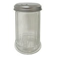 thumbnail image 3 of 4 Pk Glass Sugar Shaker Dispenser 12oz Parmesan Cheese Clear Jar Pour Steel Lid, 3 of 5