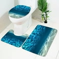 thumbnail image 4 of Bathroom Shower Curtain Set 4 Piece, Non Slip U-Shaped Toilet Mat and Lid Cover Set, Machine Washable Bathroom Carpet, Ideal for Home Kitchen or RV Use, 4 of 7