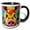 Black/White, variant on 3drose, Funny Pig Face Portrait. Colorful Family-friendly Gift, Souvenir, 11oz Mug