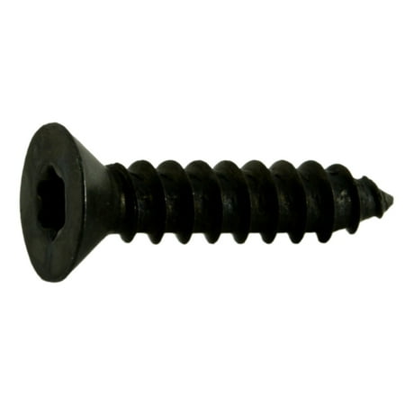

#6 x 5/8 Black Steel Star Drive Flat Head Sheet Metal Screws (35 pcs.)