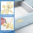 thumbnail image 3 of Minkissy Dragonfly Shaped Decorative Drawer Knobs 2Pcs Zinc Alloy Countryside Design 3.14In, 3 of 7