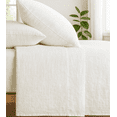 thumbnail image 2 of Q VITA Linen Tencel Sheet Set, Queen, 4-Piece Bedding for Adults – White, Enzyme Washed, 14" Deep Pocket, OEKO-TEX Certified, Designed in Canada, 2 of 7
