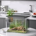 thumbnail image 5 of High Clear Pet Fish Habitats Tanks Modern Ecologic Fishtanks For Indoor Tabletop Decoration with Safe Lid Plant Holder, 5 of 8