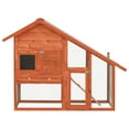 thumbnail image 3 of vidaXL Rabbit Hutch 2-Tier Bunny Cage with Pull Out Tray House Solid Fir Wood, 3 of 10