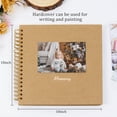 thumbnail image 3 of RECUTMS 10 x 10 Inch DIY Scrapbook Album 60 Pages Hardcover Kraft Paper Scrap Book Photo Albums Memory Book for Wedding Graduation Anniversary(Brown), 3 of 8