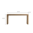 thumbnail image 2 of Noble House 63.78" Rustic Farmhouse Console Table, Distressed Wood Entryway and Sofa Table with Rope Trim, Natural, 2 of 7