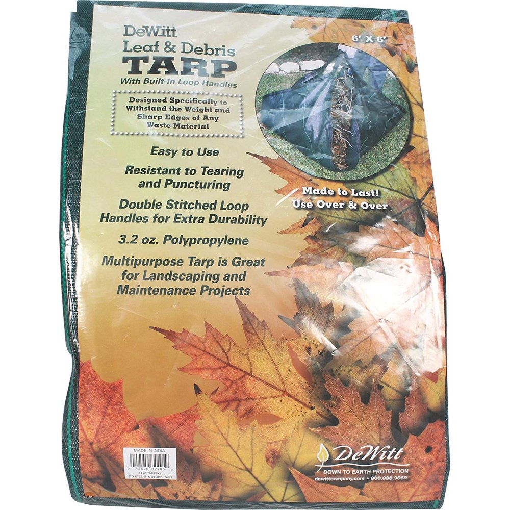 Leaf & Debris Tarp With Handles On 4 Corners