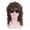 Brown, variant on Black Long Curly Corn Perm Wig - Retro Fluffy Wig for Men and Women - Perfect for Parties, Festivals, and Cosplay