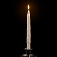 thumbnail image 3 of SLYNSHome Twisted Unscented Taper Candles, Dripless Spiral Long Candlesticks,White Decorative Embossed Table Candles For Holiday Dinner Mantel Indoor Home Decor, 3 of 8