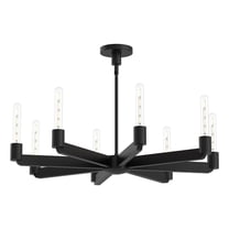 CH607232MB-Alora Lighting-Claire - 8 Light Chandelier-3.38 Inches Tall and 32 Inches Wide-Matte Black Finish