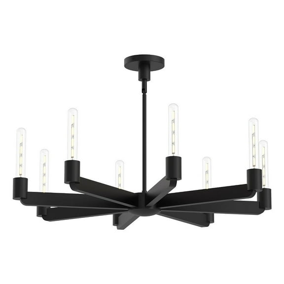 CH607232MB-Alora Lighting-Claire - 8 Light Chandelier-3.38 Inches Tall and 32 Inches Wide-Matte Black Finish