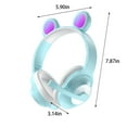 thumbnail image 3 of COFEST Colorful Wired Headphones with Mic for Mobile, Computer, and Gaming - 40mm Drivers, HIFI Sound, Comfortable Design & Foldable, 1.2m Cable, 3.5mm Plug Green, 3 of 6