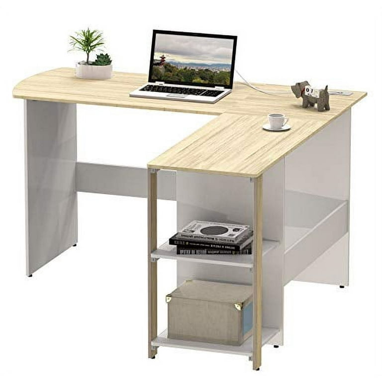 Shw cyrus l on sale desk with shelves