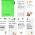 thumbnail image 3 of PALTERWEAR Drawstring Bag with Toggle - Nylon Cinch and Ditty Pouch (Green, 9 x 12 Inch), 3 of 7