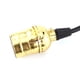 thumbnail image 2 of Retro E27 colgante bombilla soporte lámpara soporte zócalo oro con cable sin interruptor, 2 of 2