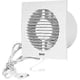 thumbnail image 1 of 100mm Extractor Fan With Cable - Silent Wall Mounted Air Extractor For Kitchen, Bathroom, Home, And Toilet - Efficient Ventilation Solution new., 1 of 2