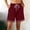 Wine, variant on ByworldtasicNo Boundaries Women's Athletic Shorts Drawstring Elastic Waist Summer Beach Shorts with Pockets