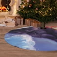 thumbnail image 6 of Sikiie Colorful Cloud Sleeping Cat 30-48 inches {designName} Print Christmas Tree Skirt Snowman Xmas Tree Skirt with Edge Christmas Decorations for Holiday Party36", 6 of 7