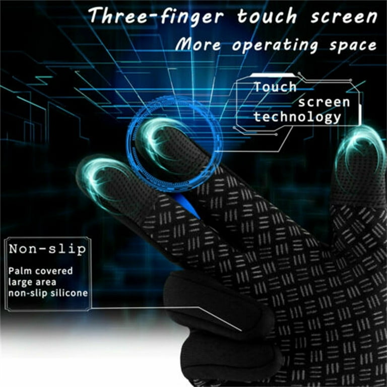 Toyfunnuy Men Winter Gloves Warm Touchscreen Gloves Windproof Gloves for Men