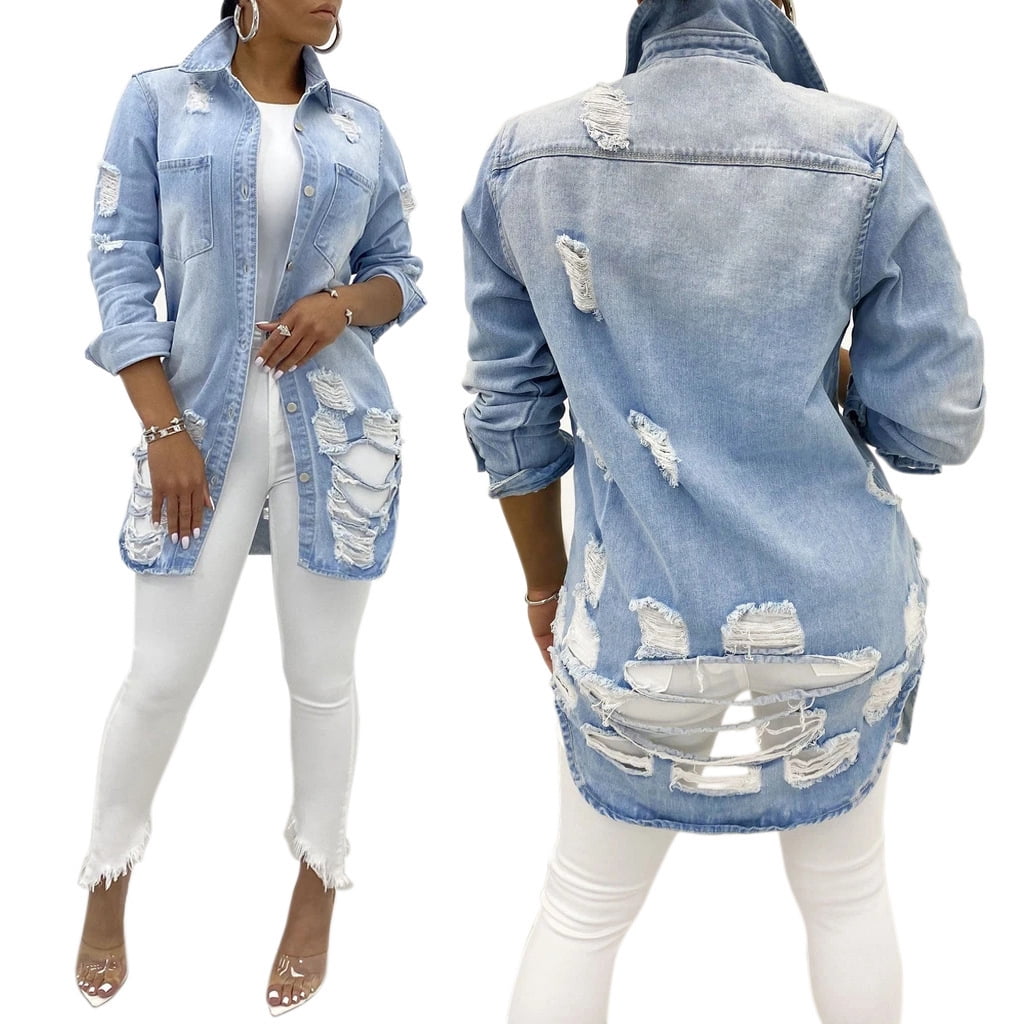 fashion casual women's denim jacket 