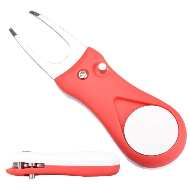 MYG 1pcs Outil de Réparation de Divot de Golf avec Marqueur de Balle Fourche de Pitch de Golf