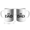 thumbnail image 4 of Number 1 Dad Coffee Mugs 15 OZ Sublimation Mugs,Double-sided Printing Ceramic Cups Ceramic Mugs for Coffee,Tea,Hot Cocoa, 4 of 4