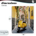 thumbnail image 4 of Stupell Industries Eclectic Yellow Moped in Alley Canvas Art, 16 x 20, by Franklyn Gregory, 4 of 8
