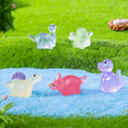 thumbnail image 2 of Papapt 30 Pcs Luminous Mini Resin Dinosaur 6 Styles Tiny Small Dinosaurs Glow in The Dark Miniature Animals to Hide Little Dinosaur for Micro Dollhouse Landscape Aquarium Decorations/J02, 2 of 9