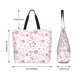 thumbnail image 5 of Easygdp Retro Floral Bolsas Tote para Mujer, Bolsos de Hombro para Viaje, Bolsos de Mano de Gran Capacidad para Compras y Trabajo, 5 of 8