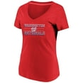 thumbnail image 3 of Women's Majestic Red Washington Nationals Compulsion to Win Plus Size V-Neck T-Shirt, 3 of 3