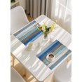 thumbnail image 5 of Blue Wooden Plank Placemats Set of 12, Retro Farmhouse Horizontal Stripes Plank Placemats for Dining Table, Place Mats for Kitchen Tabletop, Waterproof Wipeable Dining Table Mats Set, 5 of 9