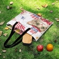 thumbnail image 6 of Patriotic Kittens Celebrate Freedom Flowers Picnic Blanket Waterproof Outdoor Beach Blanket Hand-held Pad Suitable for Travel, Camping, Beach, Family Gatherings, 6 of 8