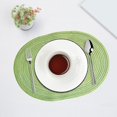 thumbnail image 2 of Pebbuoy Woven Cotton Yarn Placemats Minimalist Heat Resistant Table Protectors Dining Mats for Home Kitchen, 2 of 7