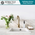 thumbnail image 5 of Strictly Sinks Liquid Soap Dispenser Stainless Steel Dish Refillable Soap Dispenser with bottle pump, 5 of 8