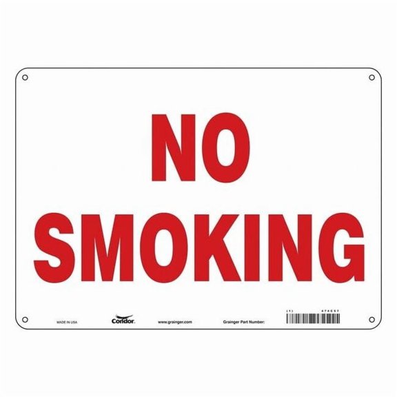 Safety Sign, 10" H, 14 in W, Polyethylene, Horizontal Rectangle, English, 474C57