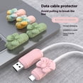 thumbnail image 2 of 2 Pairs Compatible Cord Protectors Anti Break Charging Cable Protector Silicone Texture for Phone Charging Cable, 2 of 8