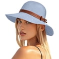 thumbnail image 6 of Sun Hat for Women Ndbuld Sun Beach Hats for Women Summer Floppy Wide Brim Sunhat Packable Foldable Lace Travel Vacation, 6 of 7