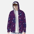 thumbnail image 2 of Daiia Dandelions Flowers With Dragonflies UPF 50+ Sun Protection Hoodie Jacket Lightweight Long Sleeve Sun Shirt for Women Men with Pocket Hiking Outdoor-Medium, 2 of 7